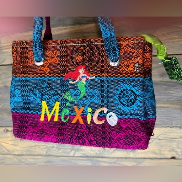 Other - 353. Embroidered Mexico Little Mermaid Bag